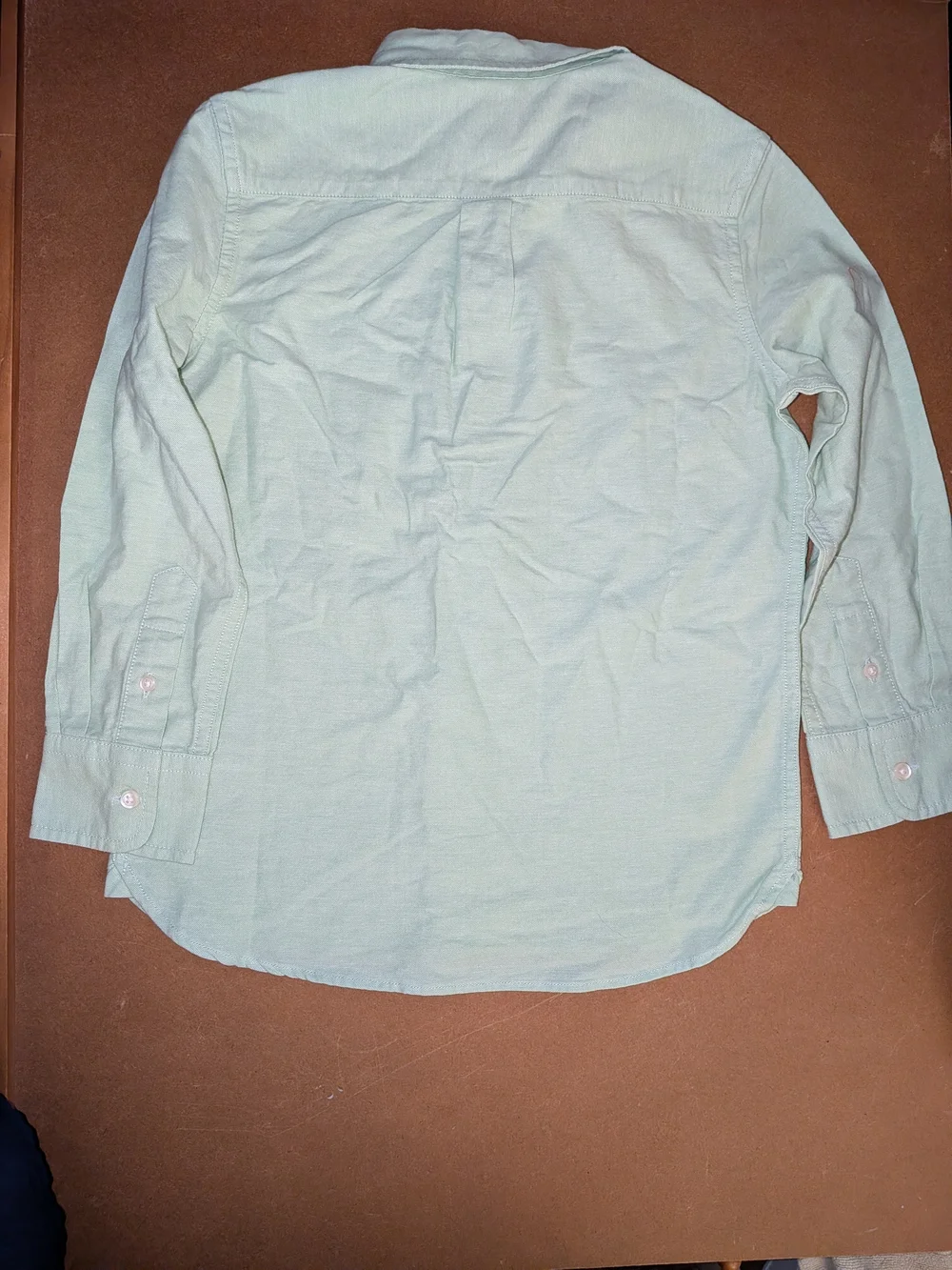 GAP Kids Mint Green Long-Sleeve Button-Down Shirt Size 6/7